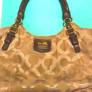 Preowned Coach Madison Signature Op Art Purse